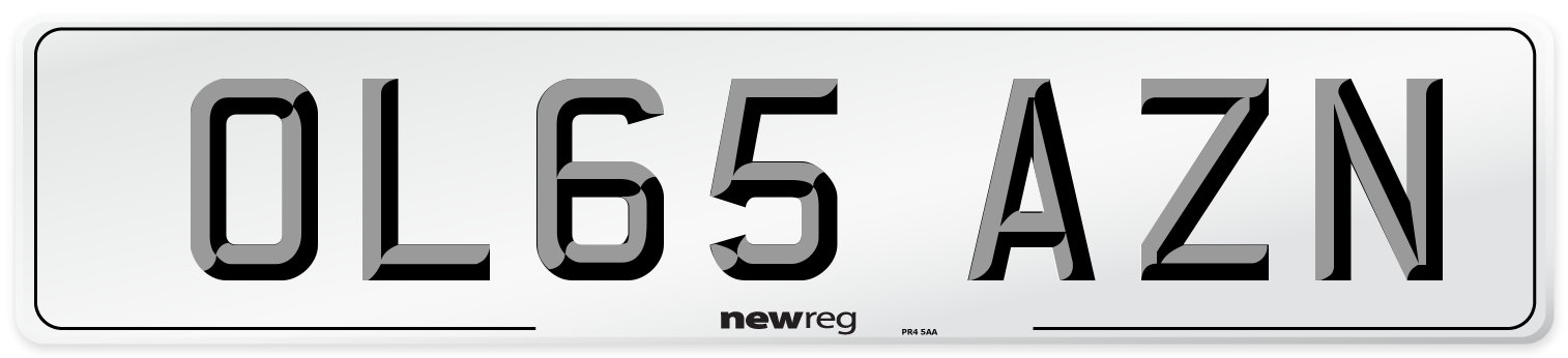OL65 AZN Number Plate from New Reg